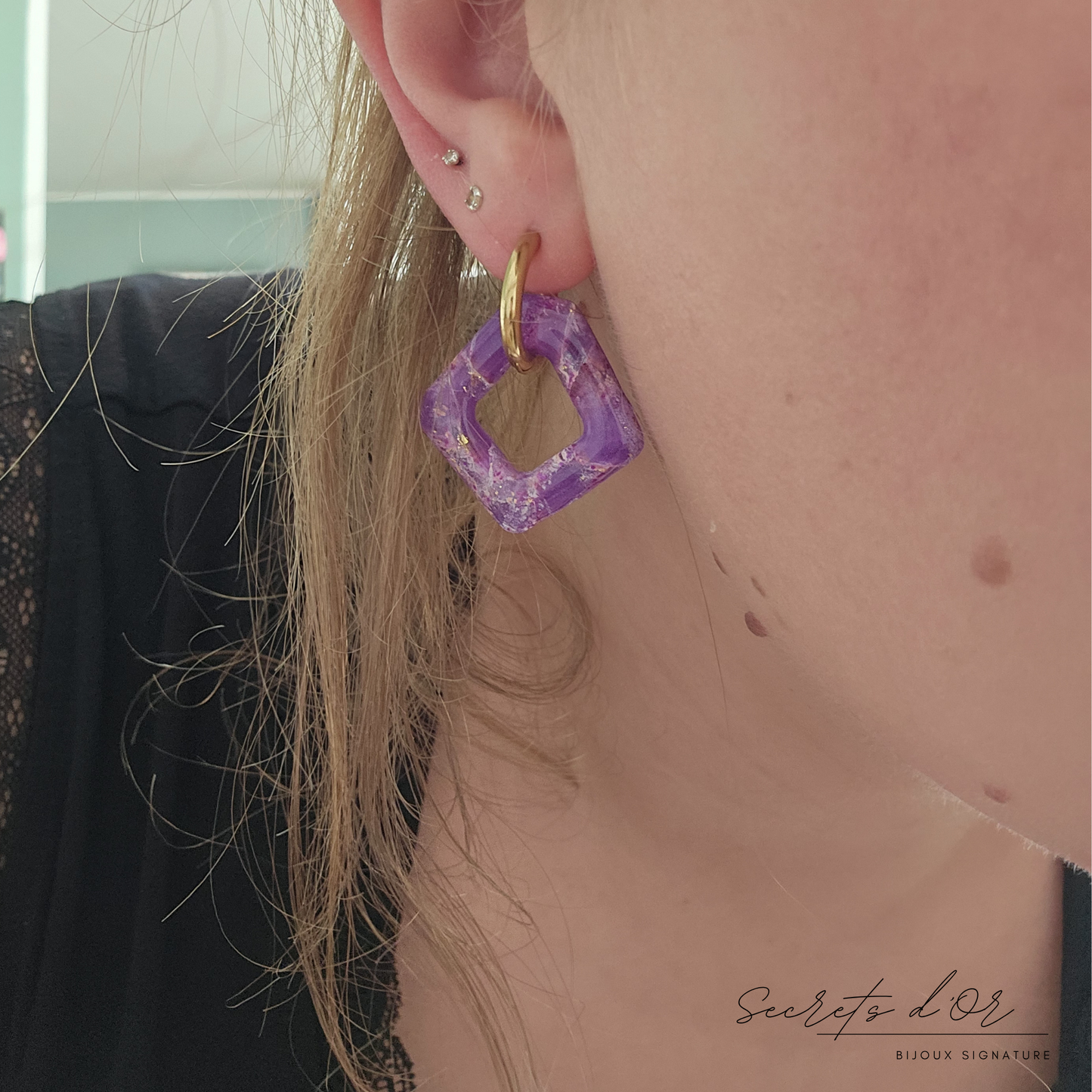 Pampilles Marbre Violet - Losange