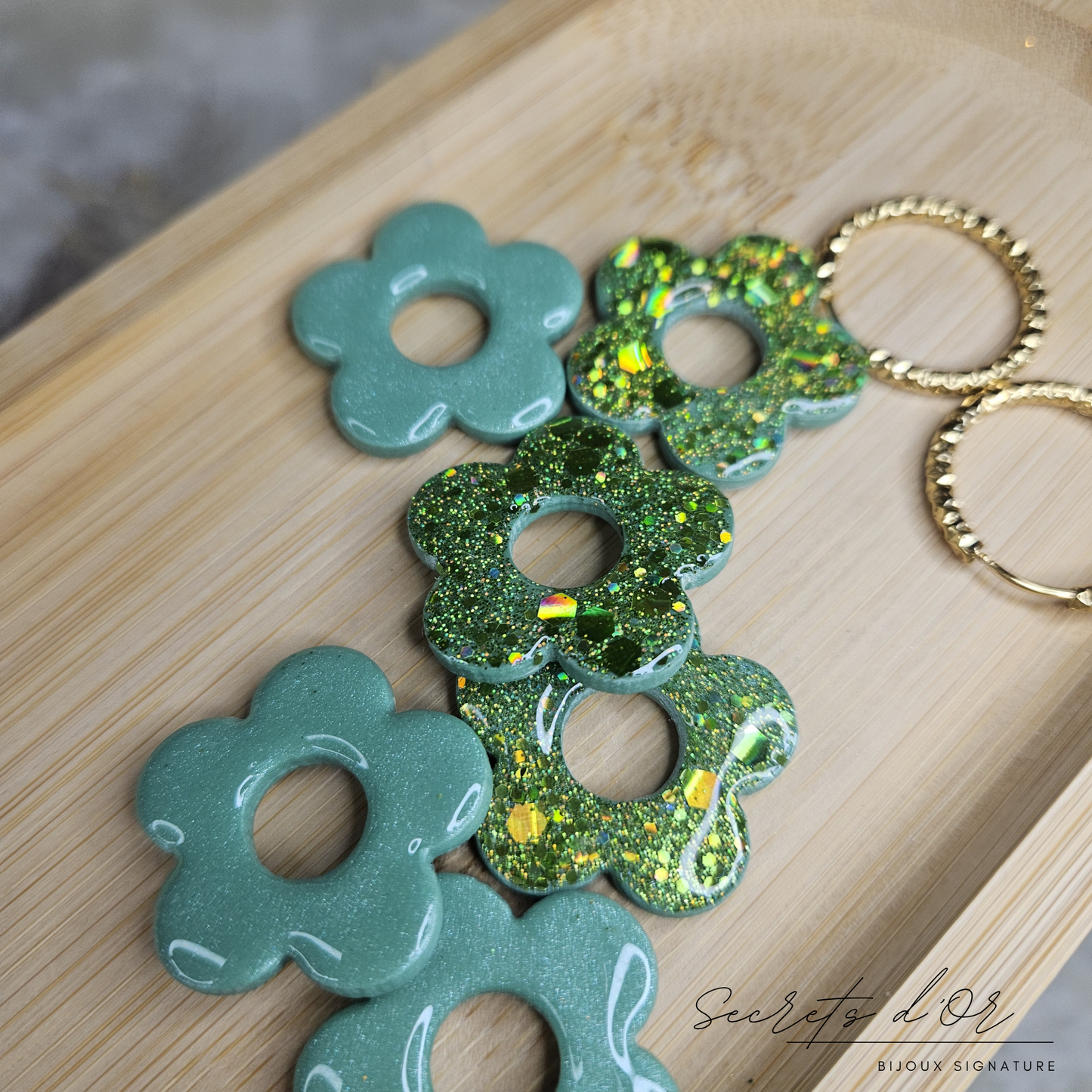 Stella - vert et paillettes