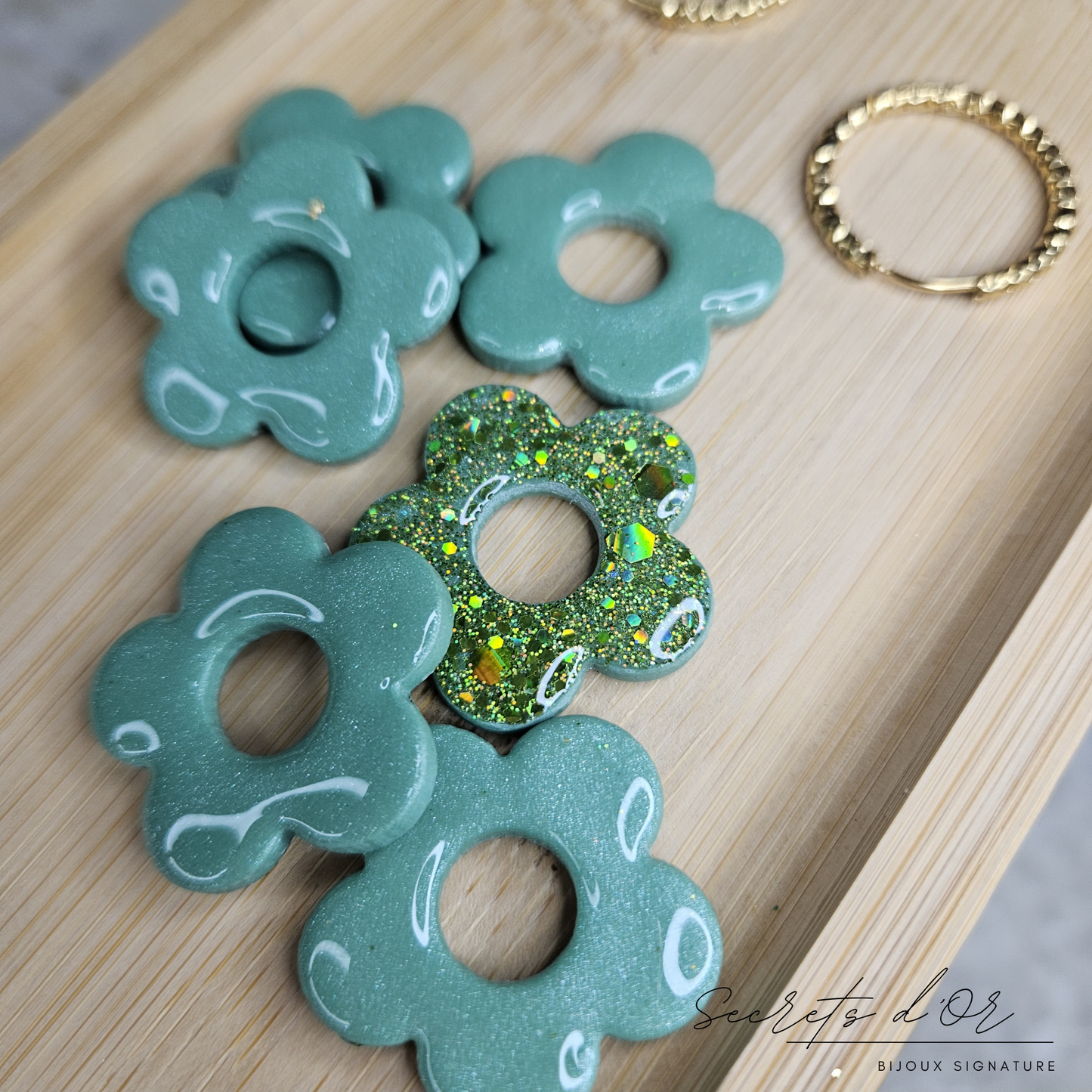 Stella - vert et paillettes