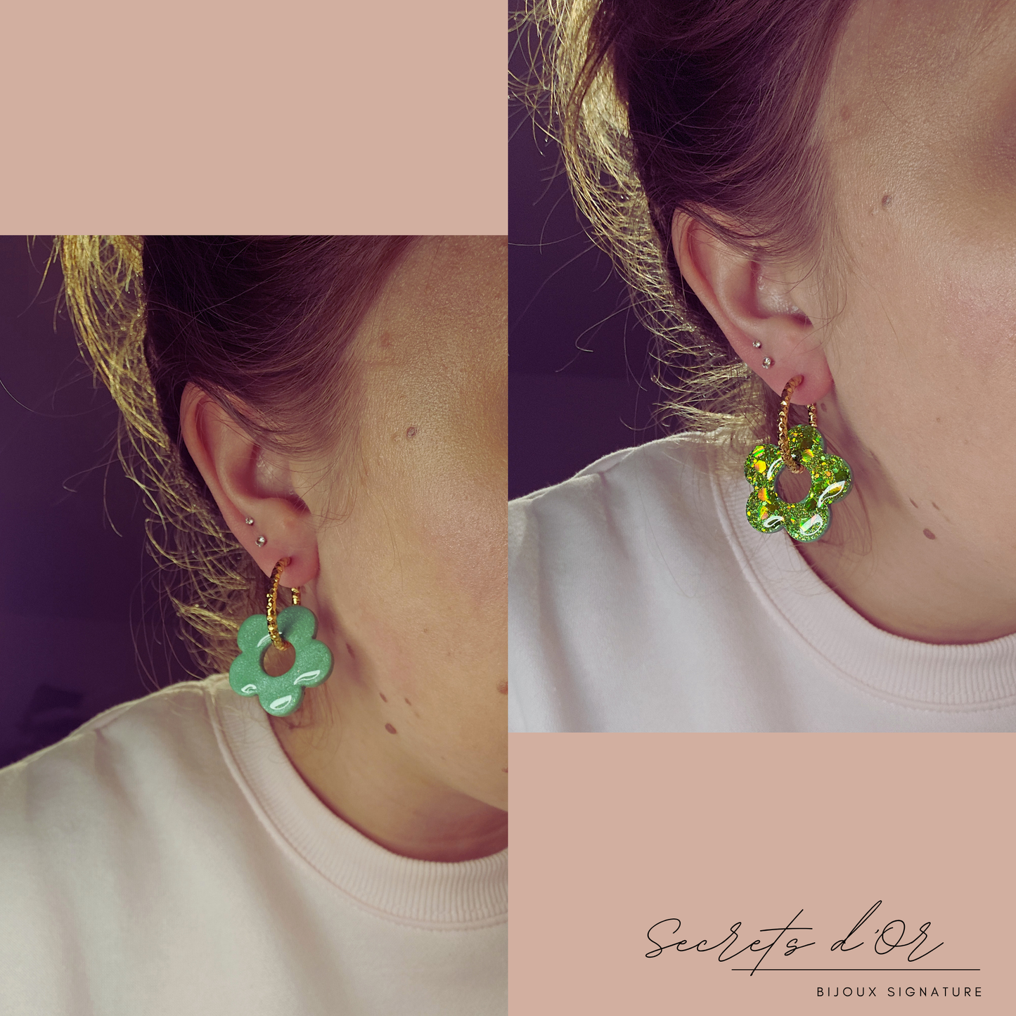 Stella - vert et paillettes