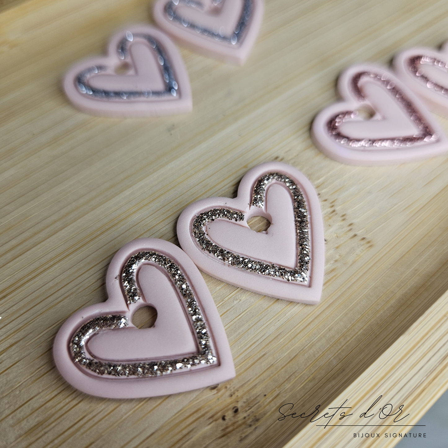 Pampilles Joli cœur - rose pastel