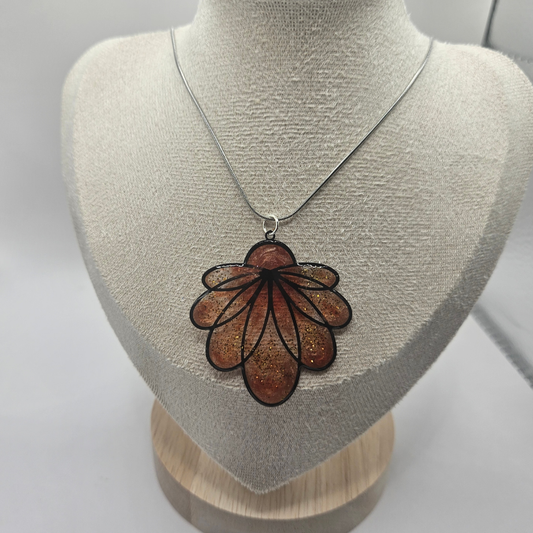 Collier "Nymphéa" - Orangé
