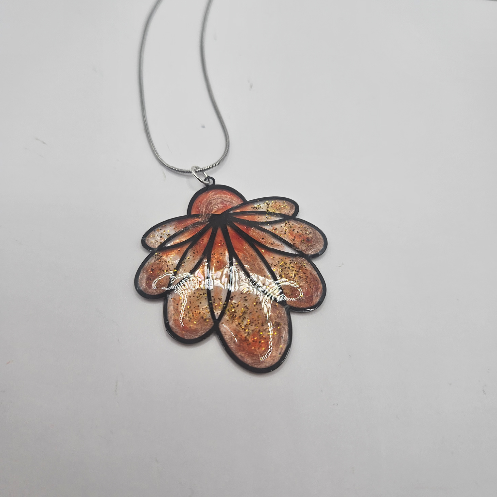 Collier "Nymphéa" - Orangé