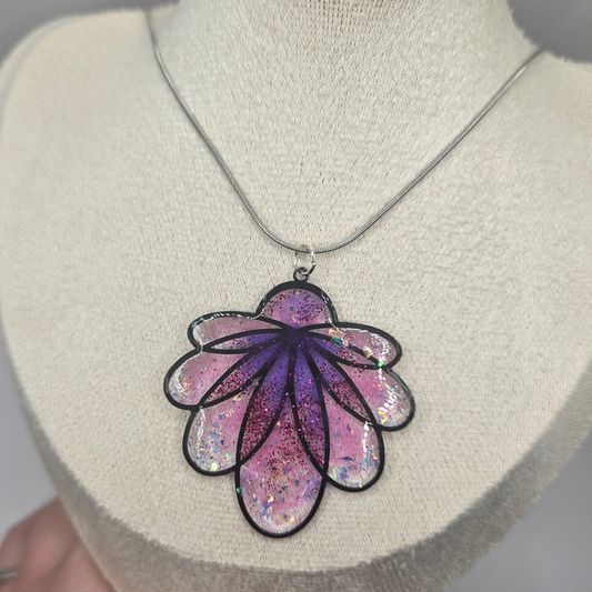 Collier "Nymphéa" - Violet