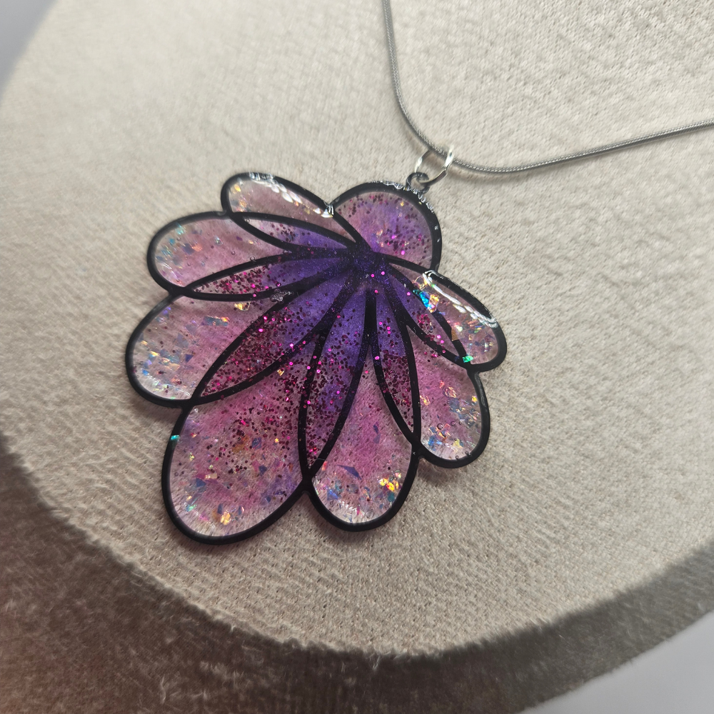 Collier "Nymphéa" - Violet