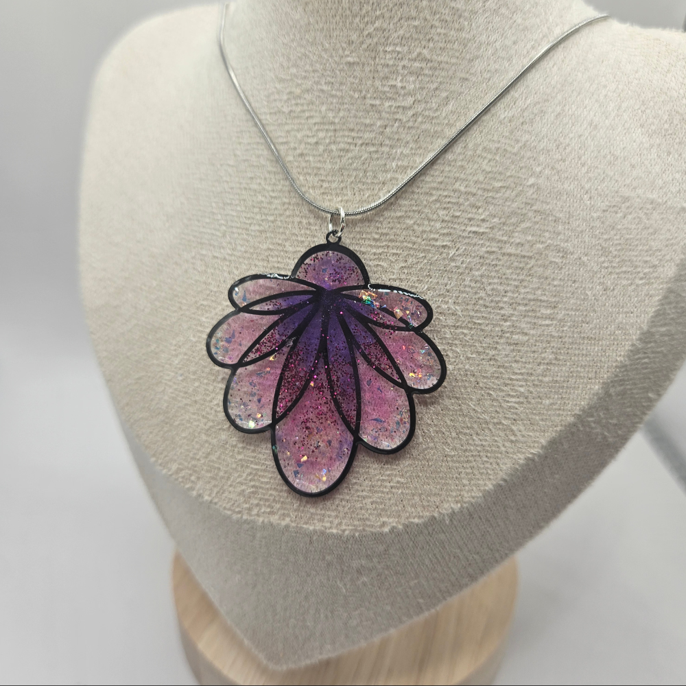 Collier "Nymphéa" - Violet