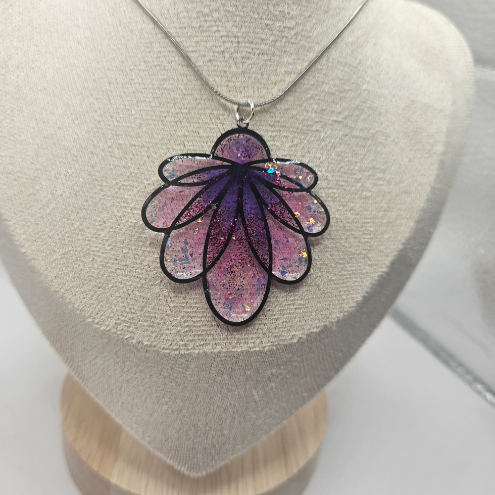 Collier "Nymphéa" - Violet