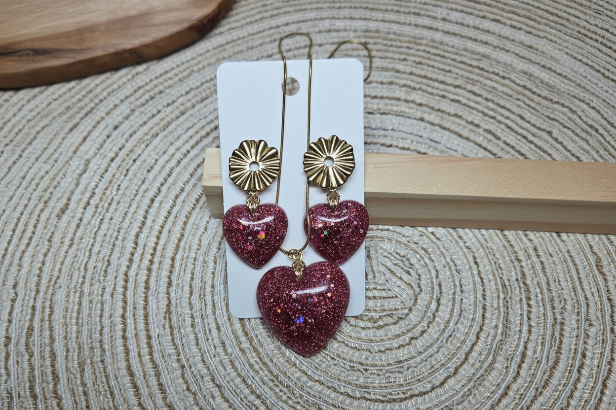 Parure Coeur - or