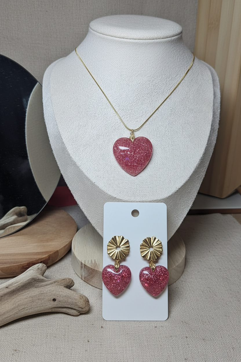 Parure Coeur - or