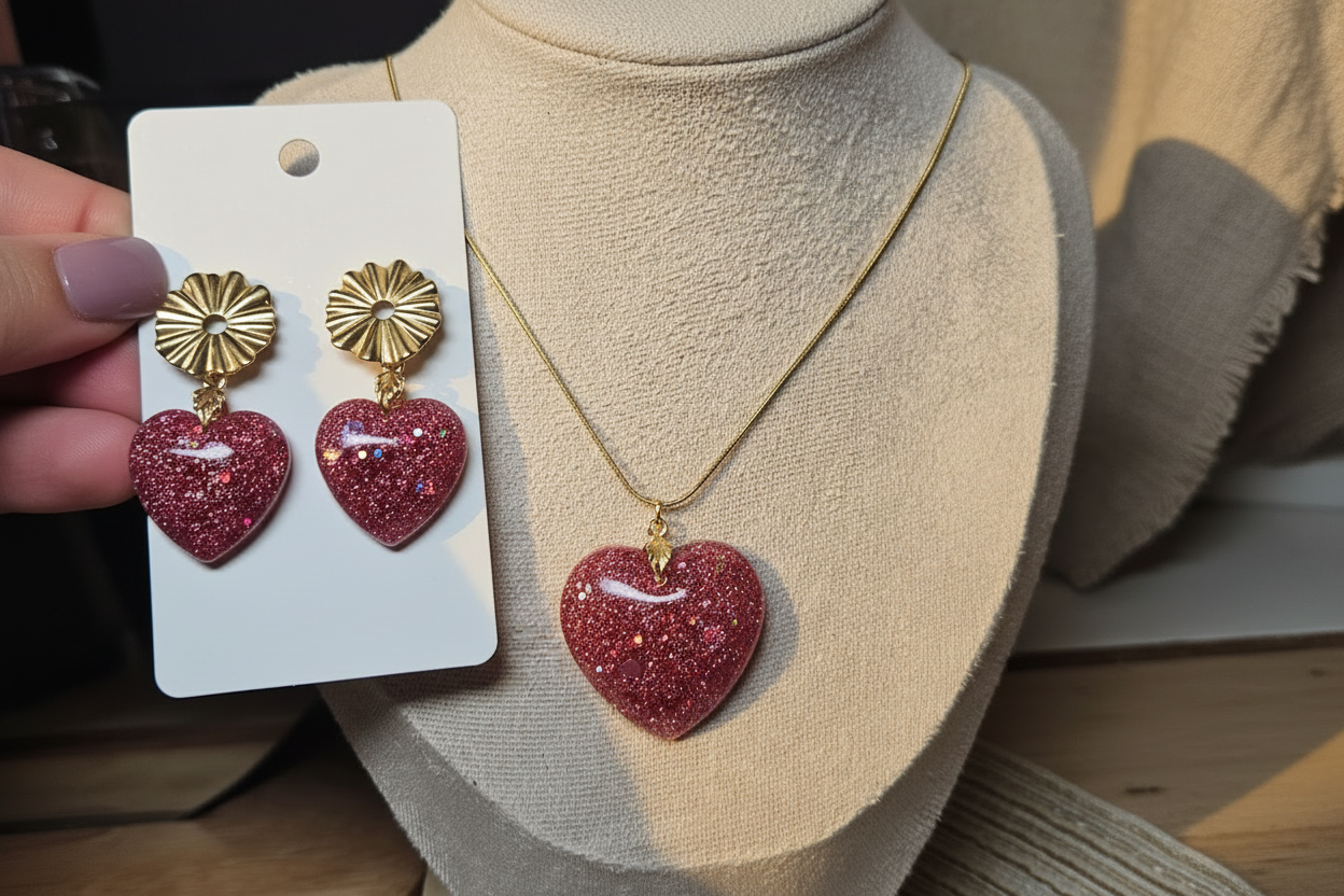 Parure Coeur - or