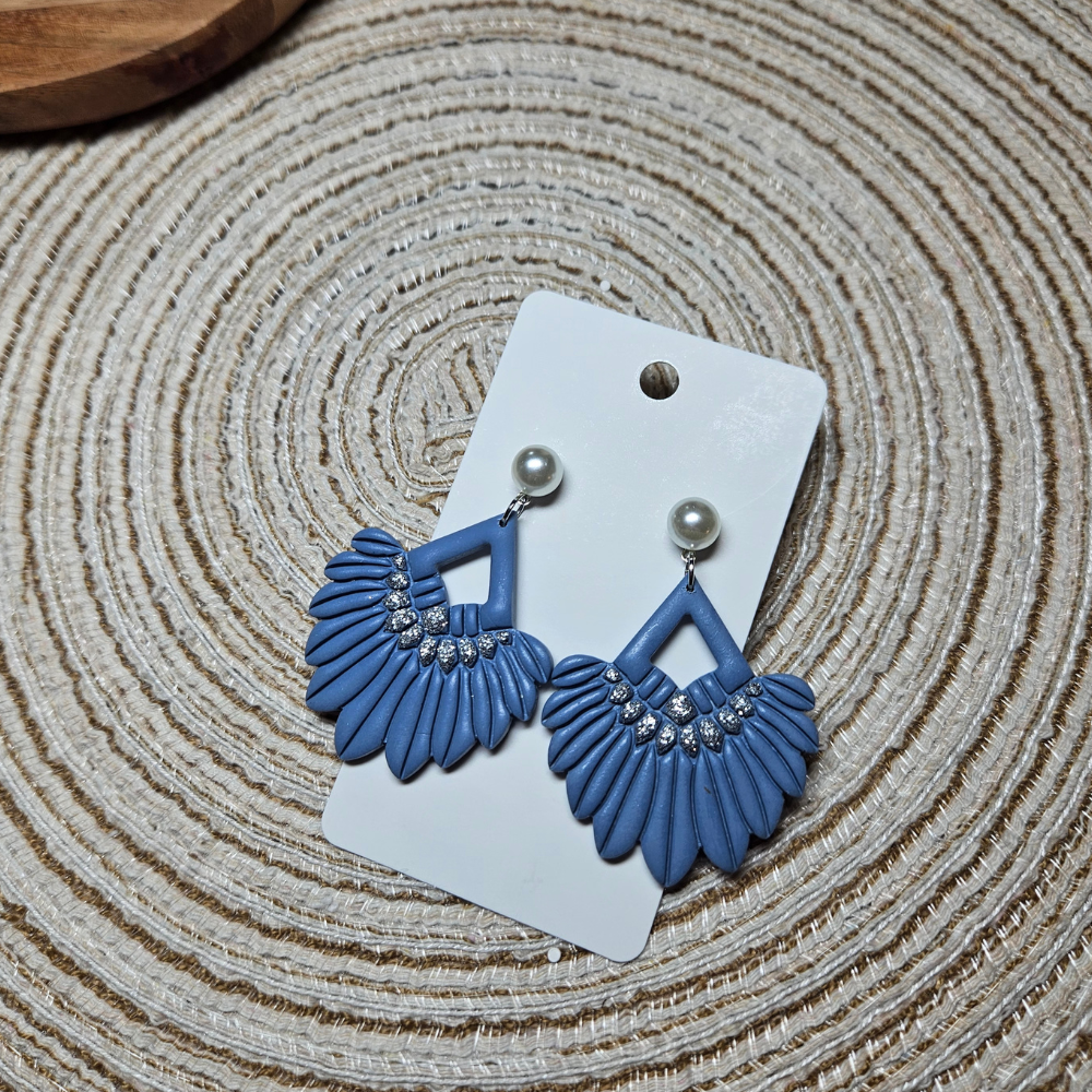 Boucle "Plumette" - argent