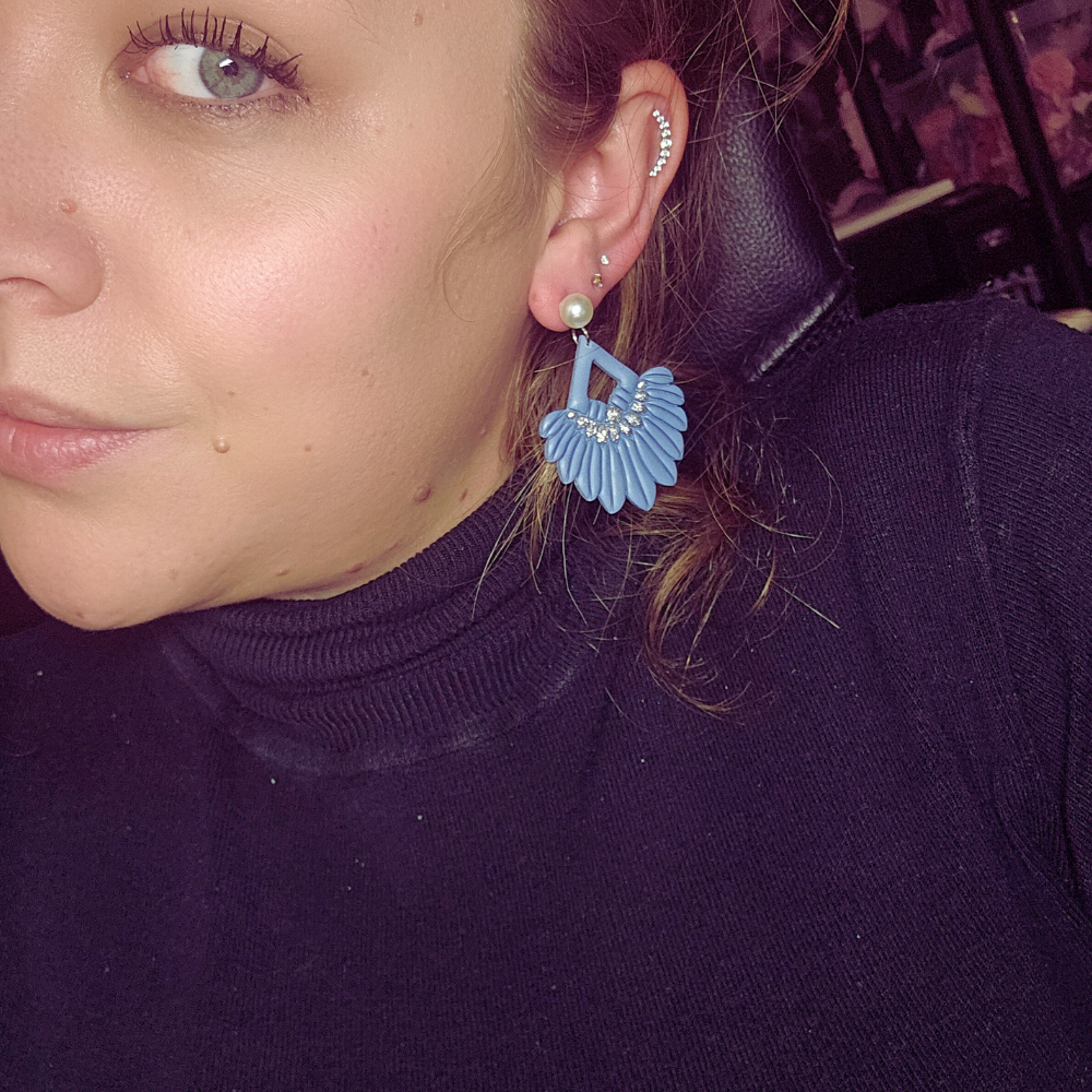 Boucle "Plumette" - argent