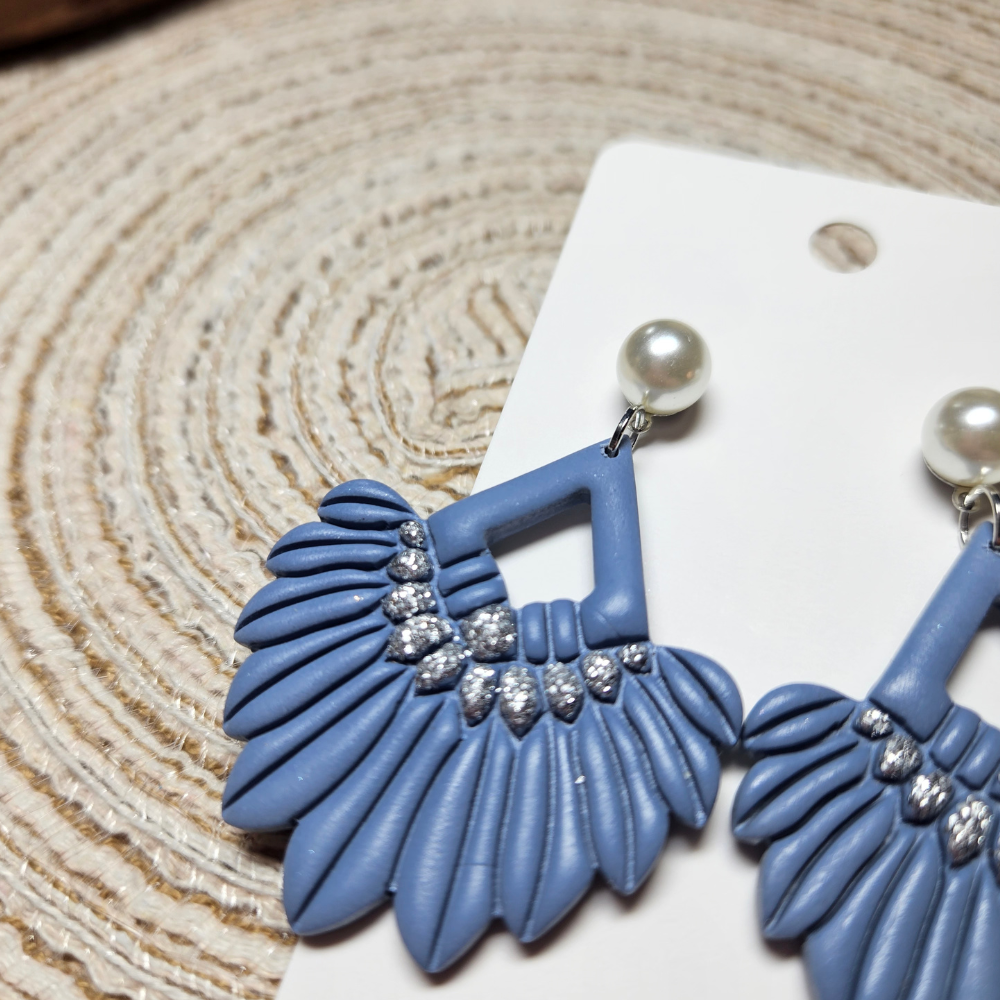 Boucle "Plumette" - argent