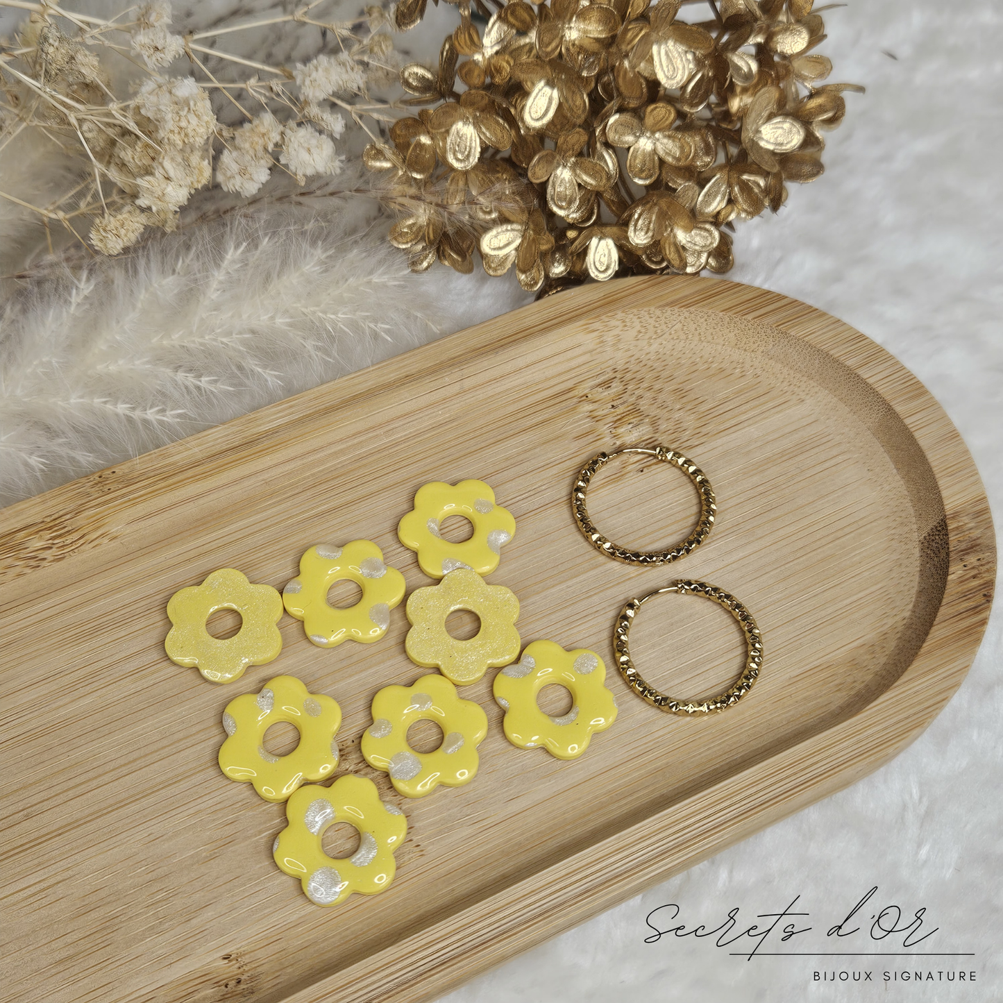 Mini-Stella - jaune et pois blanc