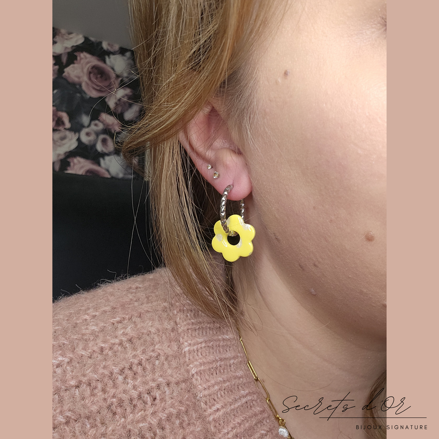Mini-Stella - jaune et pois blanc