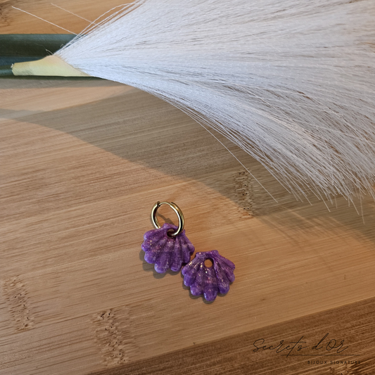 Pampilles Marbre Violet - Coquillage