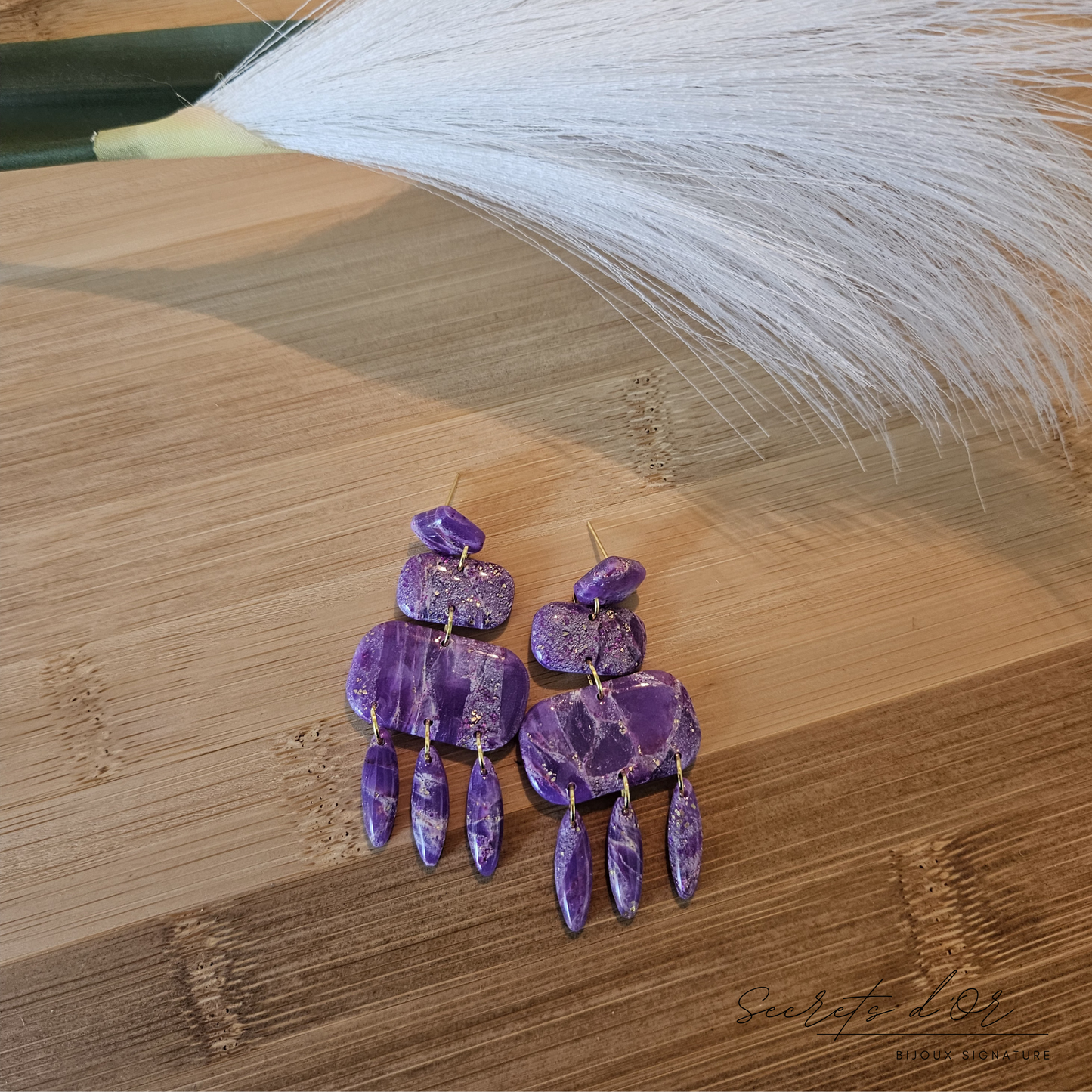Boucles Marbre Violet
