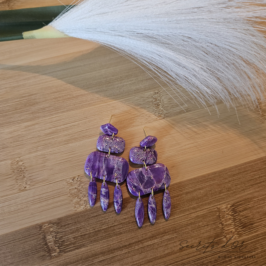 Boucles Marbre Violet