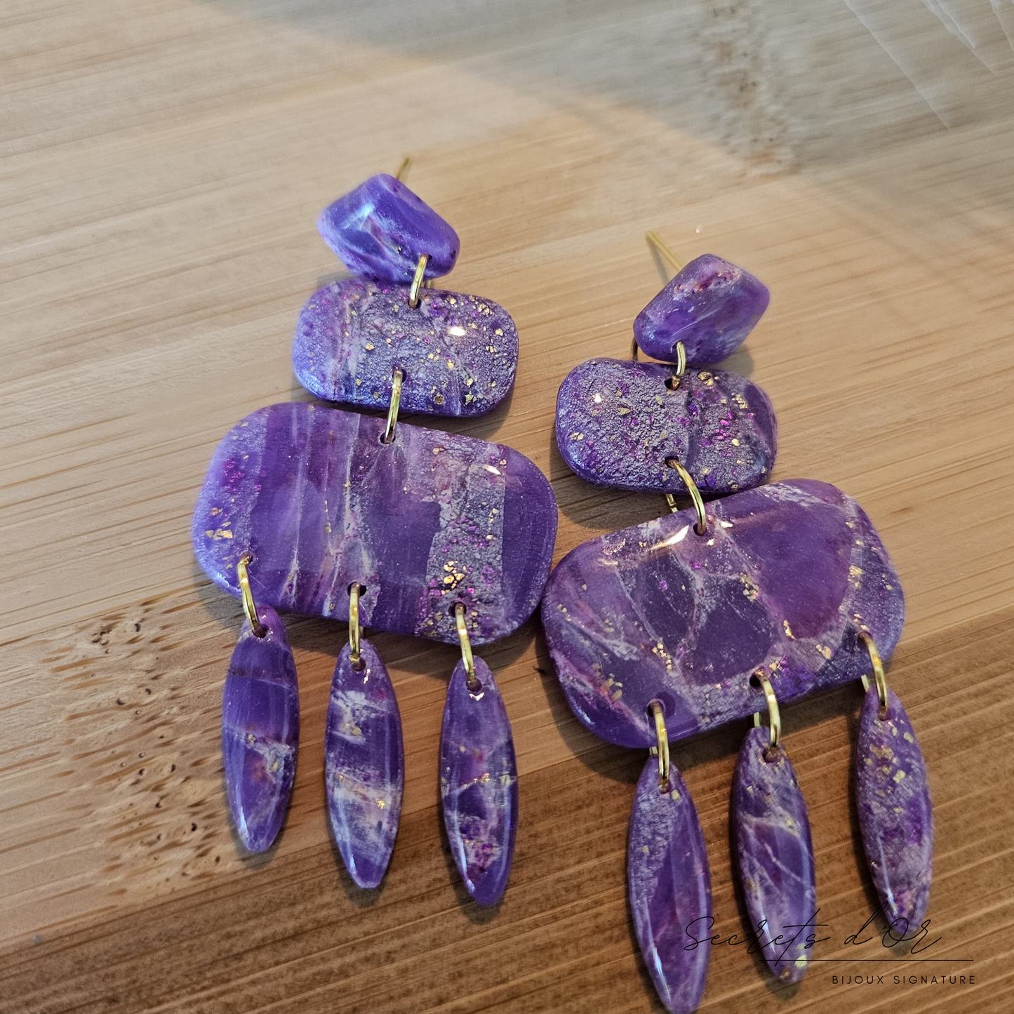 Boucles Marbre Violet