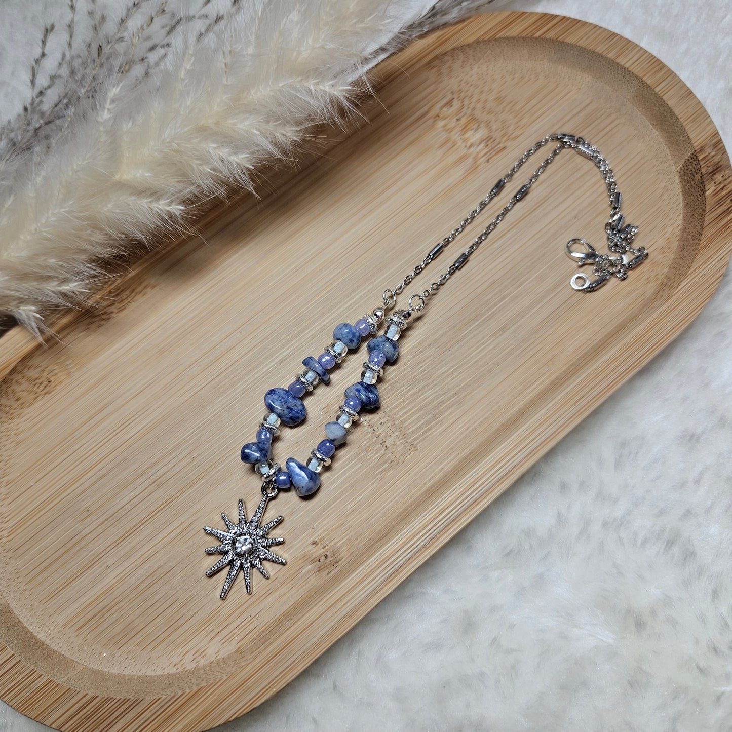 Collier bleu soleil