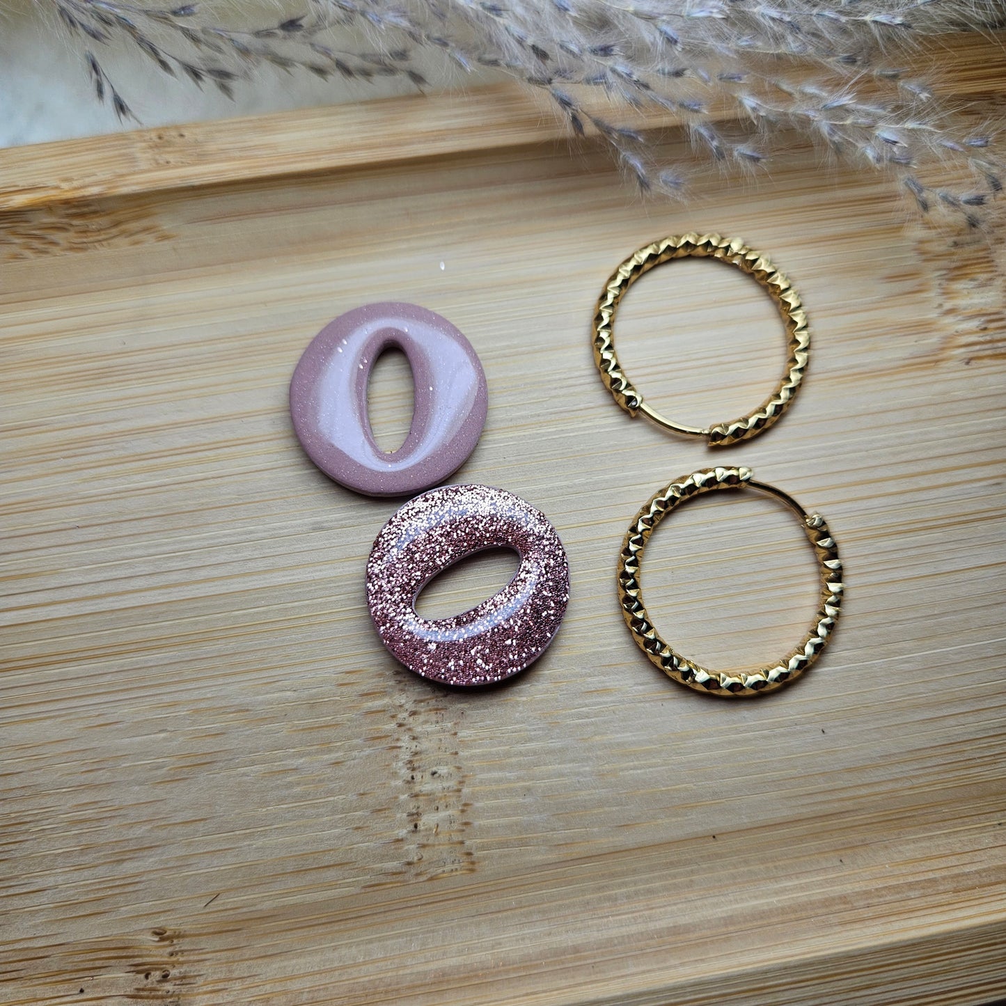 Rose poudré & paillettes