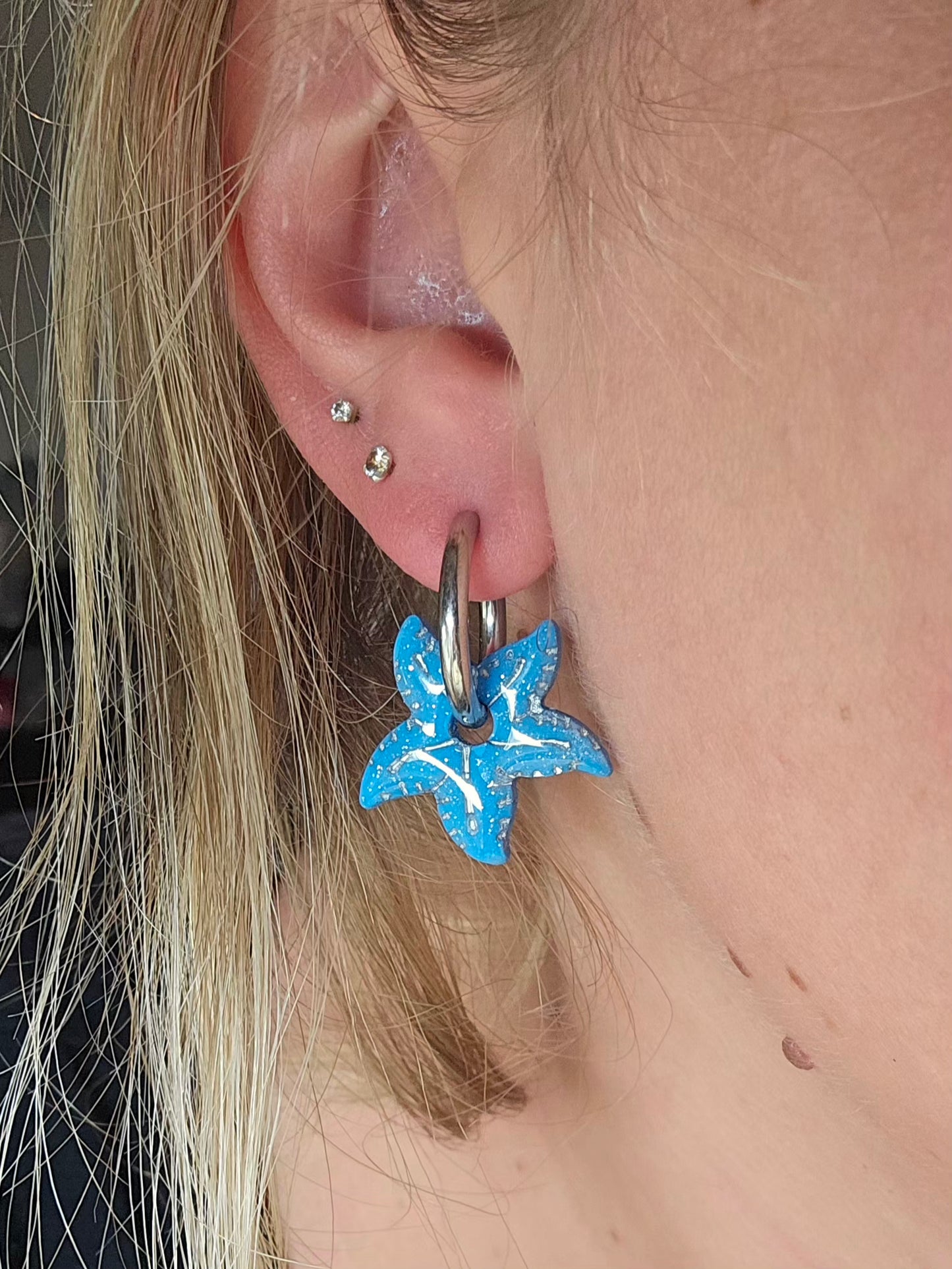 Pampilles Etoile de mer bleu - Collection "Lagon"