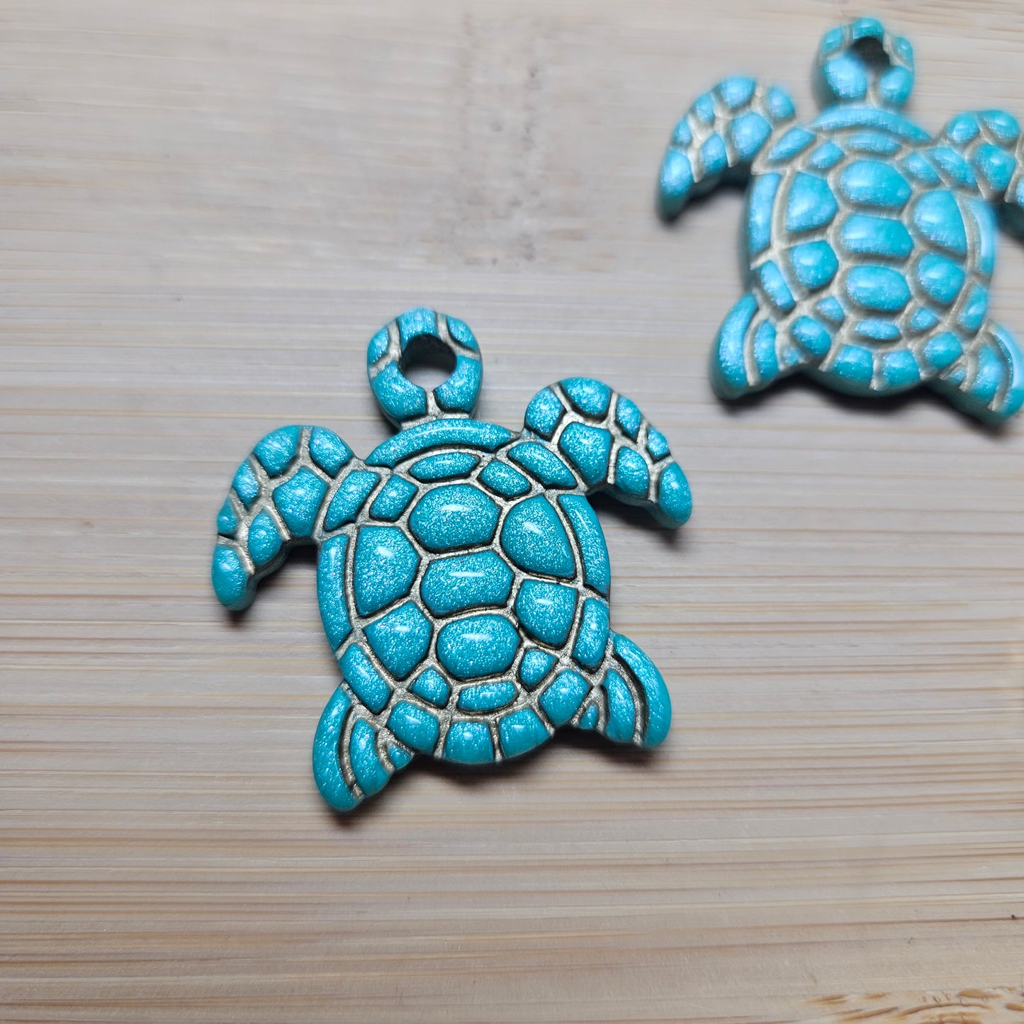 Pampilles Tortue 🐢 - bleu roi / or