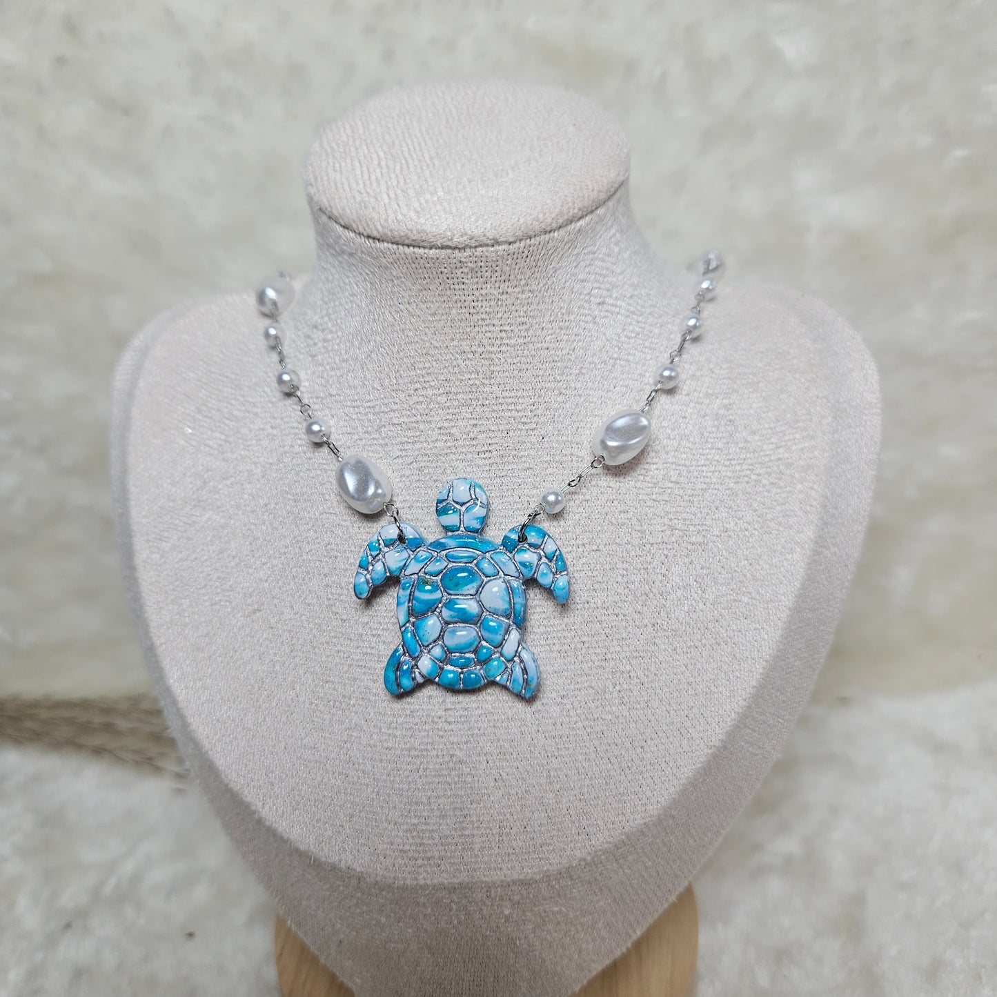 Collier Tortue argent - Collection "Lagon"