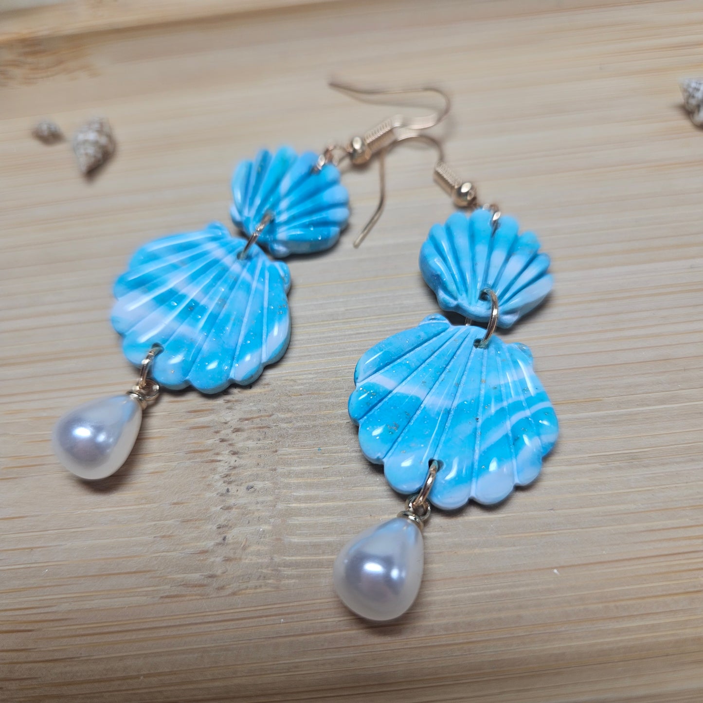 Boucles Coquillages - Collection "Lagon"