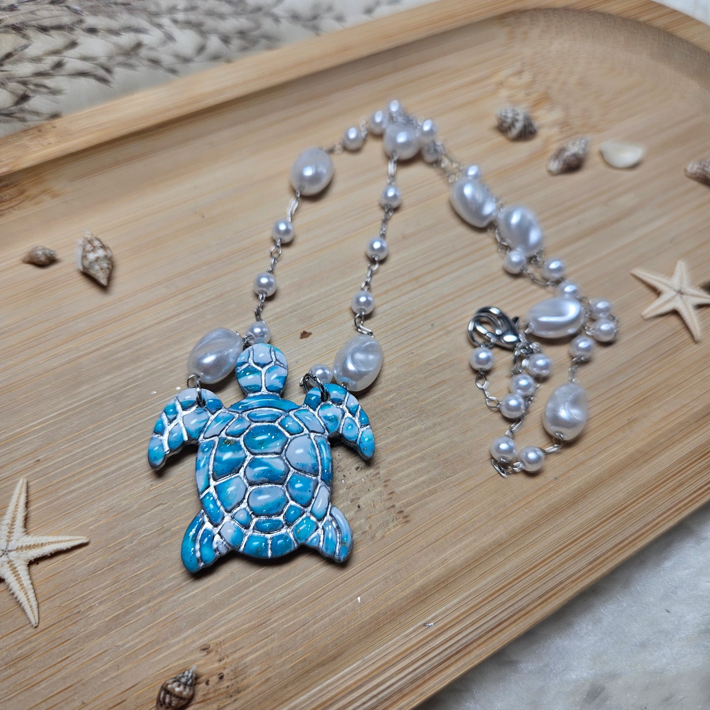 Collier Tortue argent - Collection "Lagon"