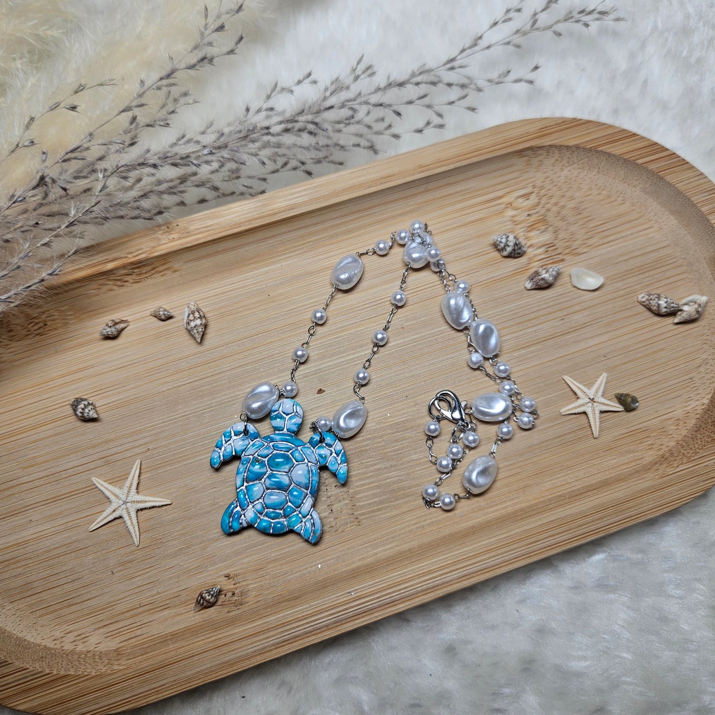 Collier Tortue argent - Collection "Lagon"