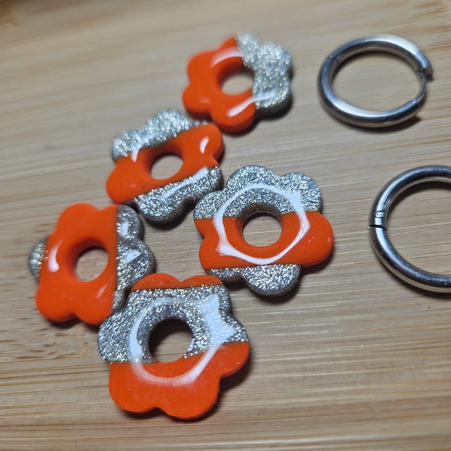 Orange fluo Argenté
