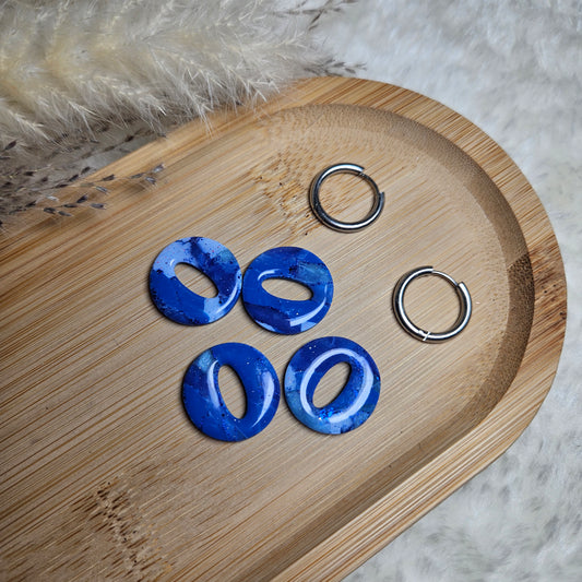 Pampille Olivia - bleu marbré