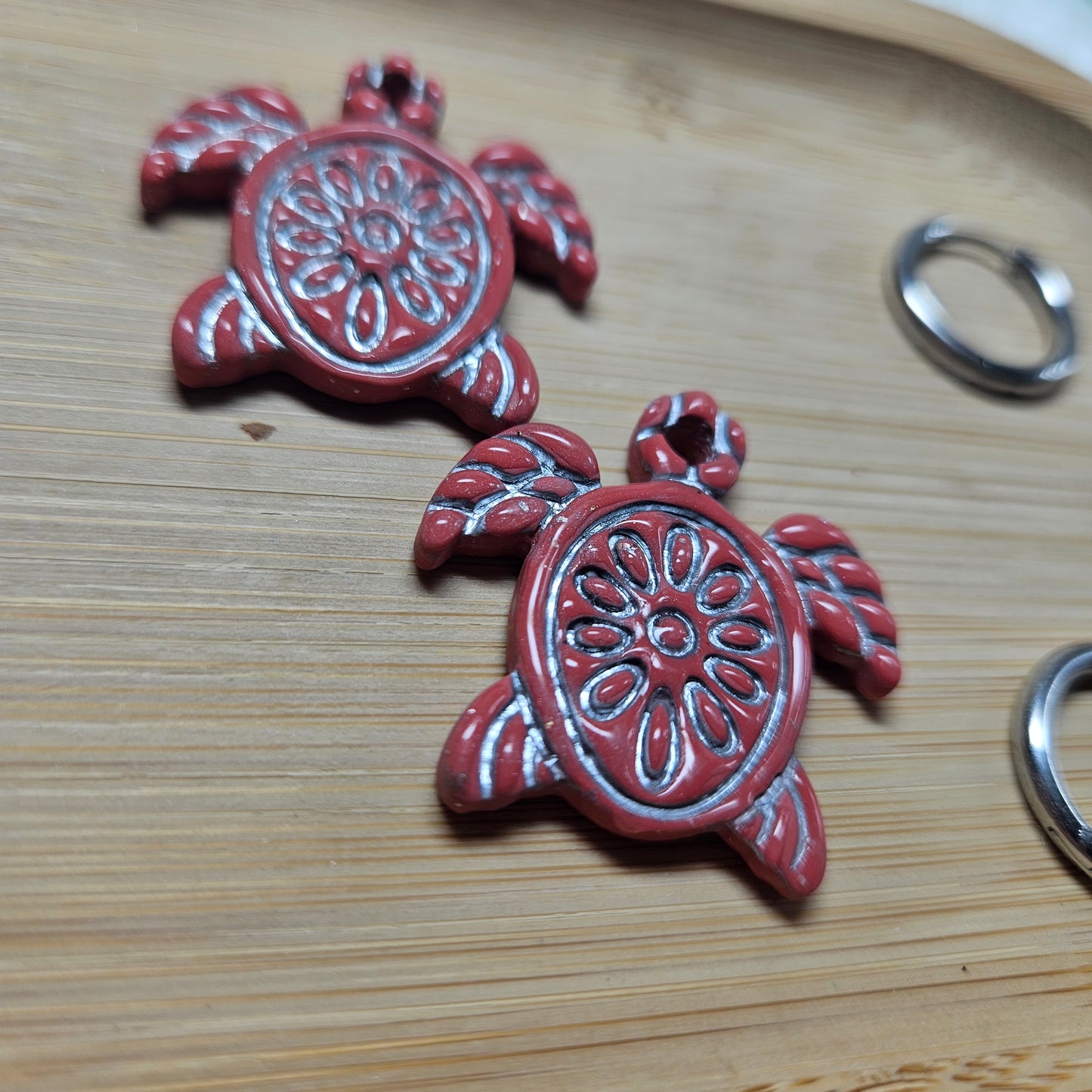 Pampilles Tortue 🐢 - Terracotta / argent