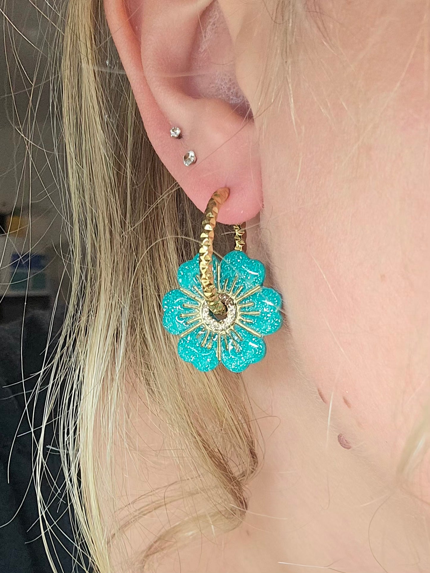 Pampilles Jacqueline vert - Collection "Lagon"