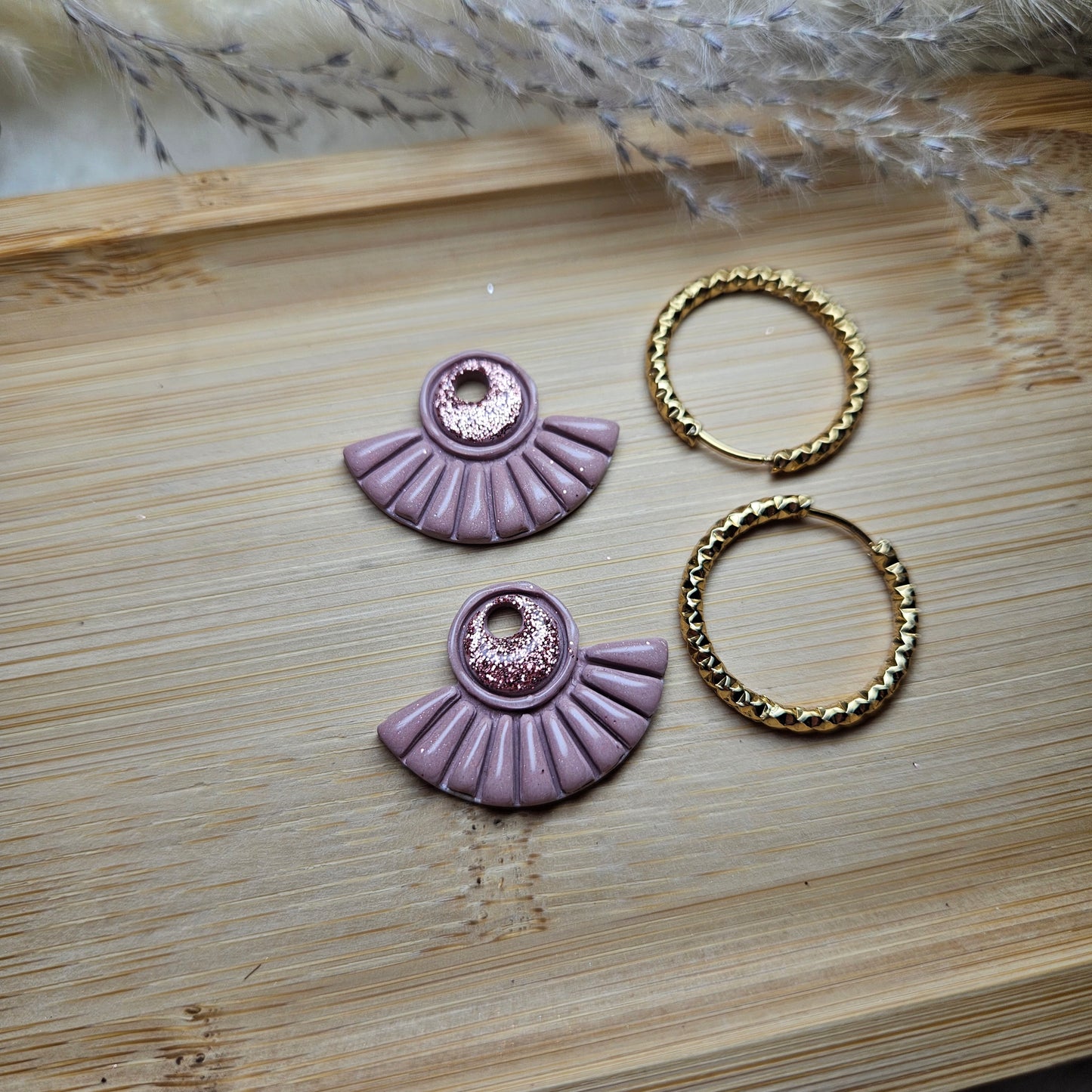 Rose poudré & paillettes