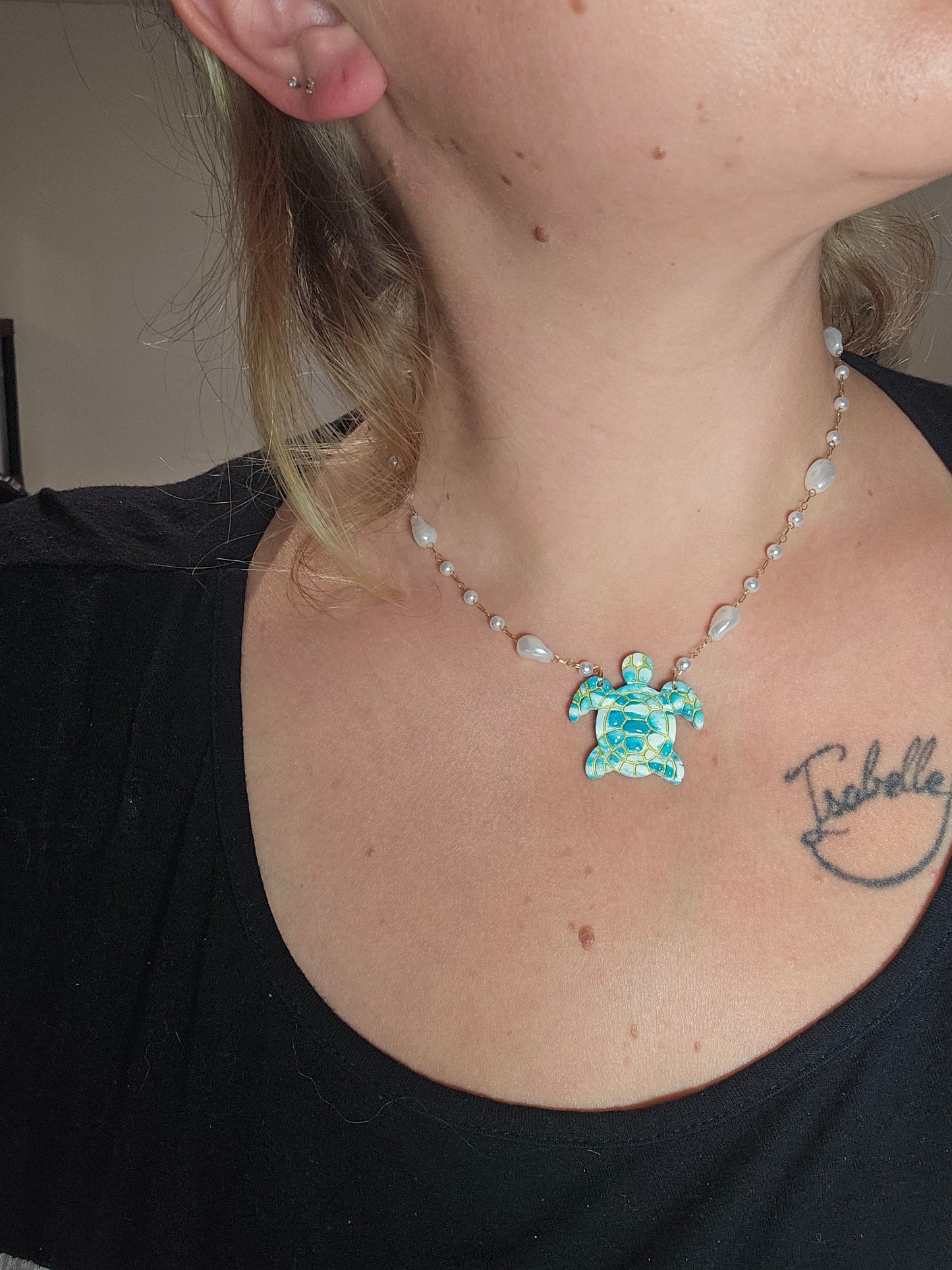 Collier Tortue or - Collection "Lagon"