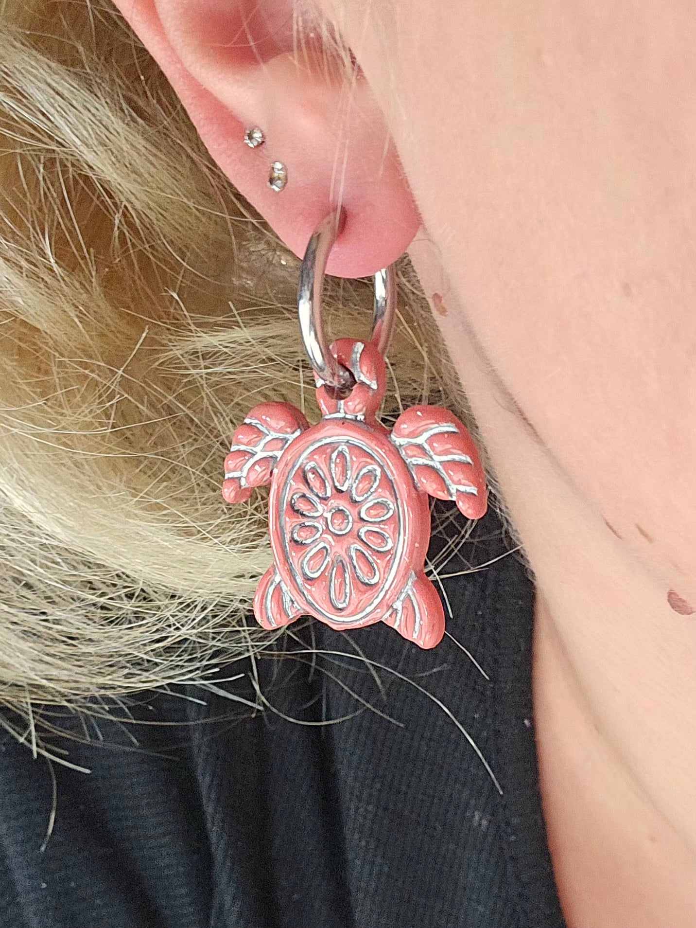 Pampilles Tortue 🐢 - Terracotta / argent