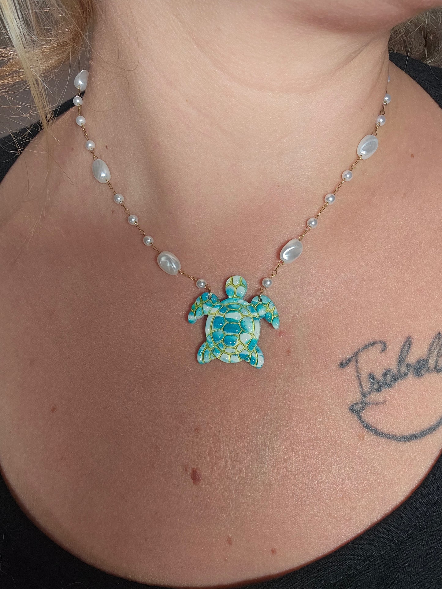 Collier Tortue or - Collection "Lagon"