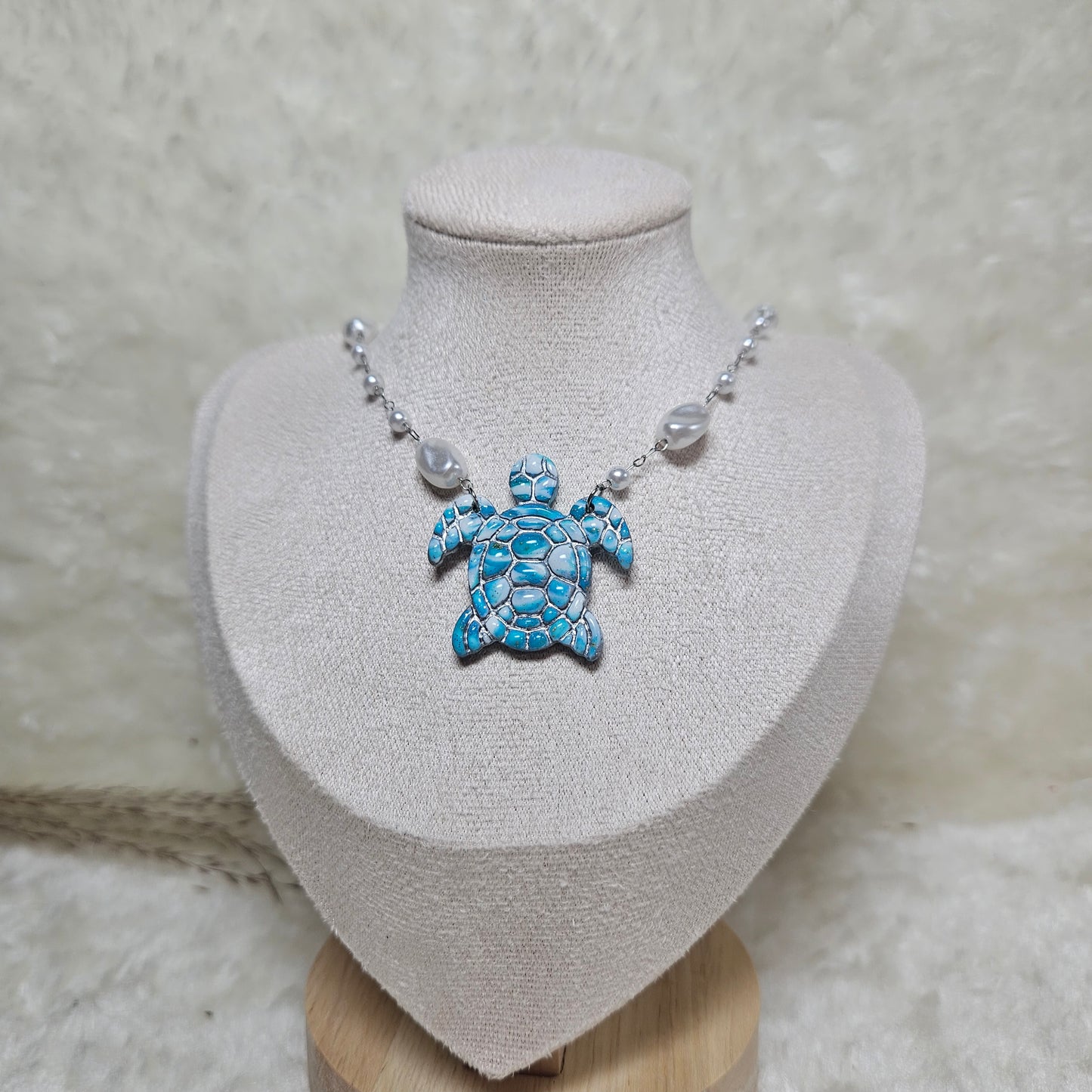 Collier Tortue argent - Collection "Lagon"