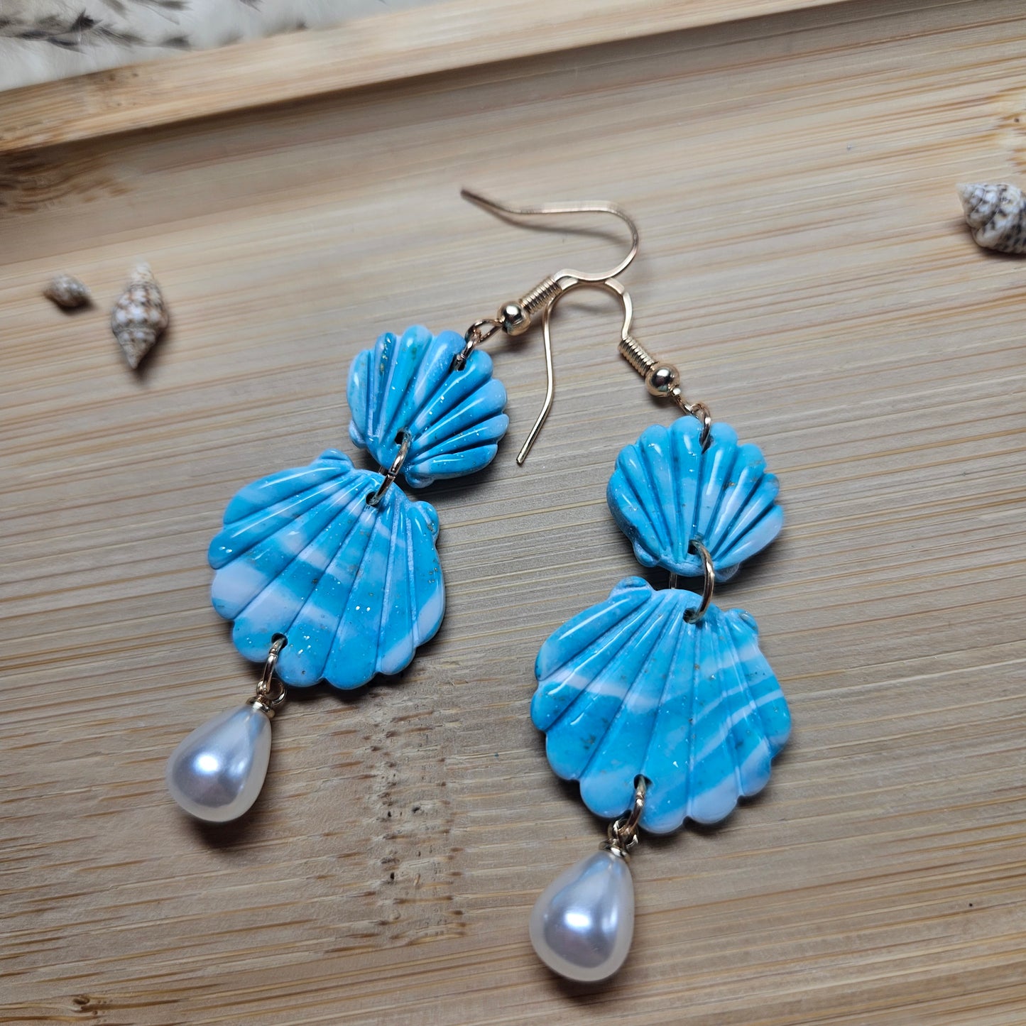 Boucles Coquillages - Collection "Lagon"