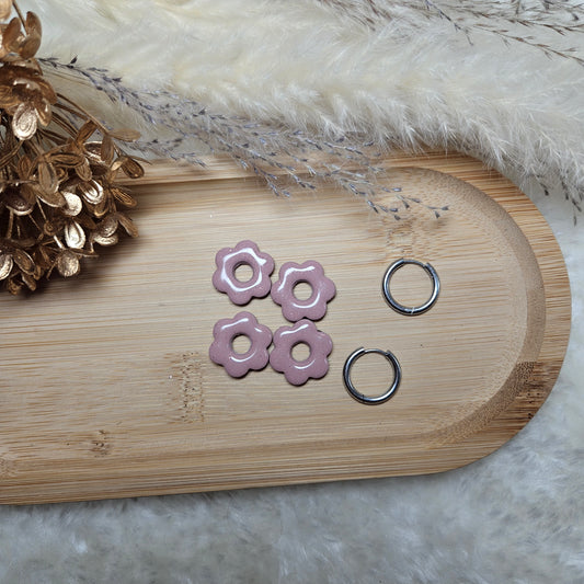 Mini Stella rose & paillettes holographiques