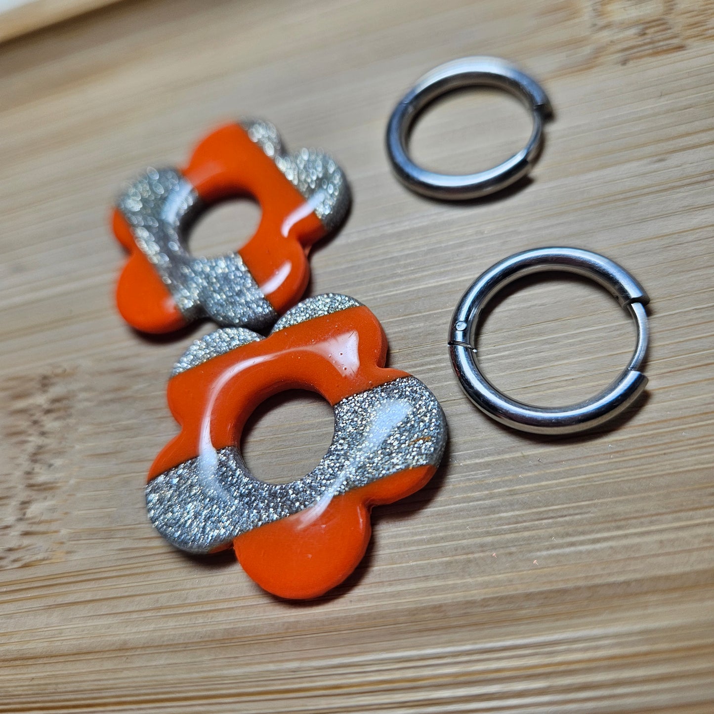 Orange fluo Argenté