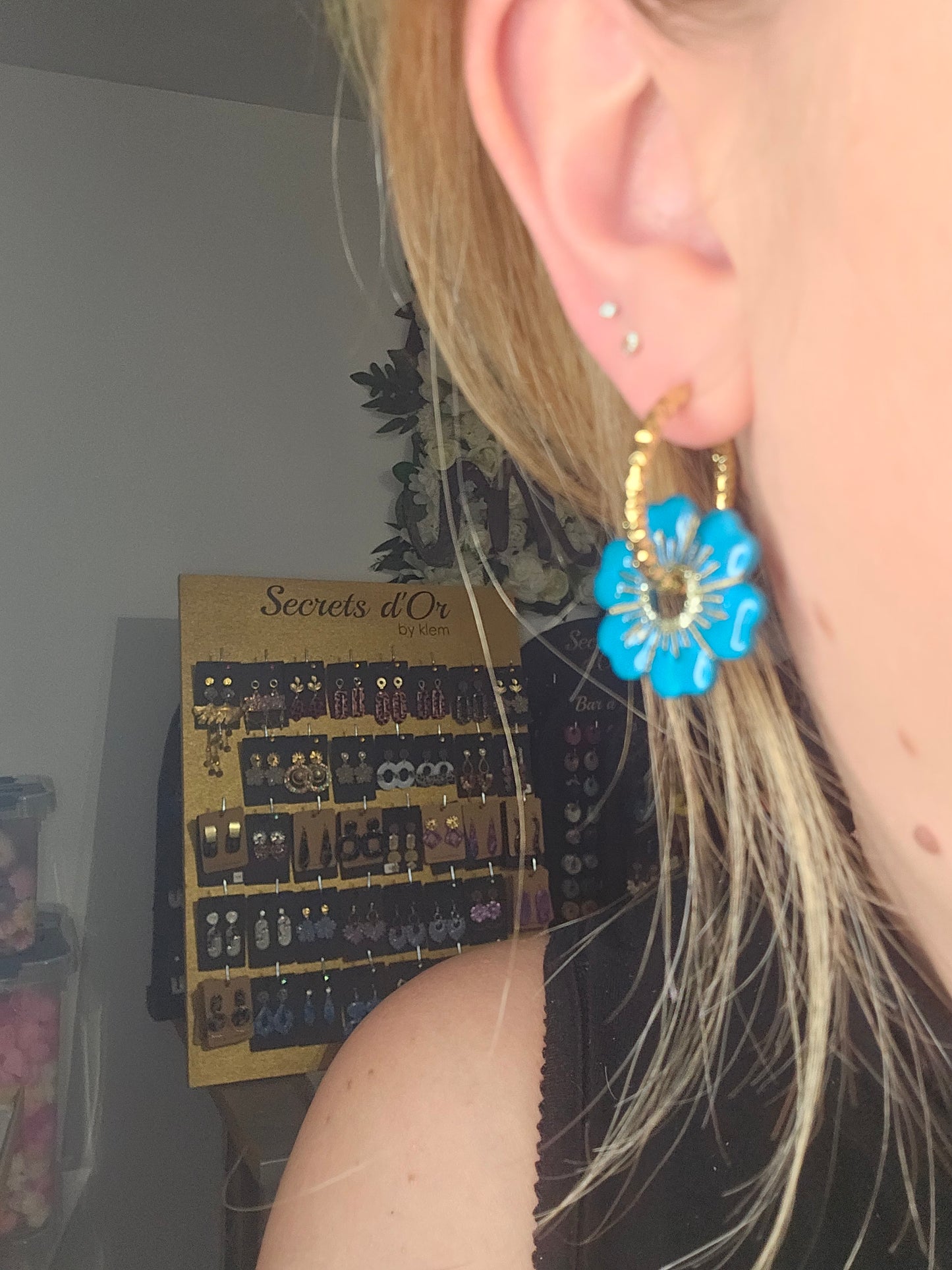 Jacqueline - bleu roi / or